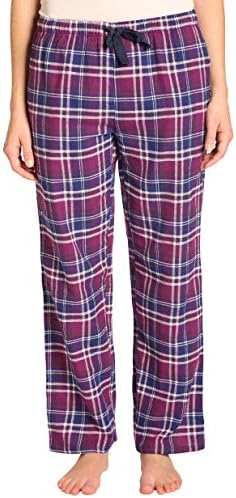Sleepwear Womens Flannel Pajama Pants, Long 100% Cotton Pj Bottoms