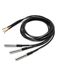 Gikfun DS18B20 sensor de temperatura resistente al agua para Arduino (Paquete de 3PCS) ek1083 * 3 unidades