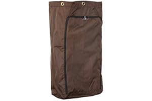 Replacement Housekeeping Cart Bag w/6 Solid Brass Grommets & Front Zipper 33"