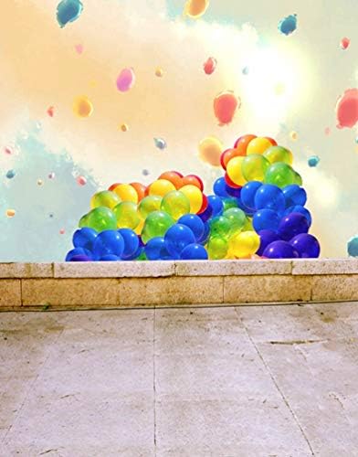 DLQX Stone Floor Balloon Photography Backdrops Photo Props Studio Background 5X7Ft