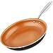 MICHELANGELO Copper Frying Pan Nonstick, 11 Inch Frying Pan with Ultra Nonstick Titanium Coating, Nonstick Copper Skillet 11 Inch, Copper Pan, Ceramic Frying Pan Nonstick - 11 Inch