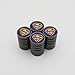 US85 Superman Black Chrome Auto Car Wheel Tire Air Valve Caps Stem Cover
