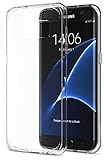 Galaxy S7 Edge Case - MoKo Advanced Halo Series Back Cover with TPU Cushion Technology Corners + Clear Panel for Galaxy S7 Edge 5.5