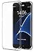 Galaxy S7 Edge Case - MoKo Advanced Halo Series Back Cover with TPU Cushion Technology Corners + Clear Panel for Galaxy S7 Edge 5.5