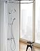 hansgrohe Croma Sliding Height Adjust Air Infusion, Rain AirPower Spray, QuickClean Showerpipe Shower Set in Chrome, 27169001 Small