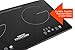 Crawford Kitchen 1800W Double Digital Induction Cooktop | Portable Countertop Design & Easy To Clean | New Touch Panel Controls (Double)