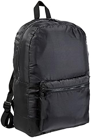 BX RPSTP POLY PCKABLE BCKPACK (BLACK) (OS)