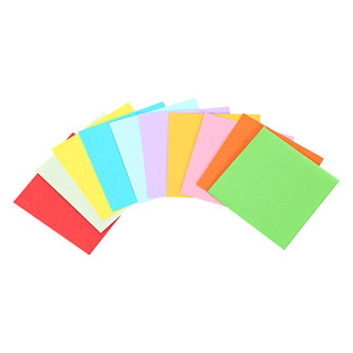 520pcs Origami Paper Square Folding Double Sided Printed with 10 Different Colors 7x7 cm