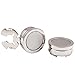H&H HJ Men's Jewelry Cuff Link Round Button Cover Color Silver