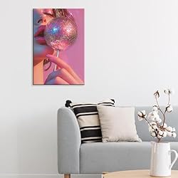 Retro Pink Disco Ball Posters Funky Cool Y2k
