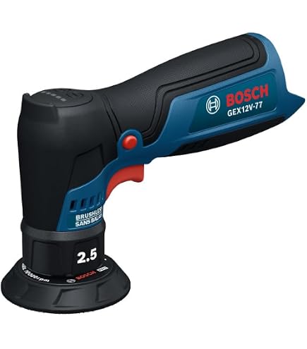 BOSCH GEX12V-32N Cordless Random Orbital Sander, 12V Brushless 1-1