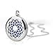 Maromalife Diffuser Necklace Aromatherapy Essential Oil Diffuser Necklace Stainless Steel Flower Locket Pendant with 10 Colors Refill Pads