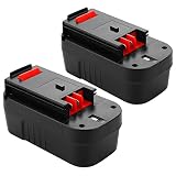 Upgraded to 3600mAh 18V HPB18 Replacement Battery for Black and Decker 18 Volt Battery HPB18-OPE 244760-00 A1718 FSB18 Firestorm 2-Pack