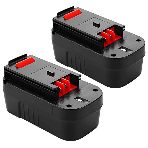 Upgraded to 3600mAh 18V HPB18 Replacement Battery for Black and Decker 18 Volt Battery HPB18-OPE 244760-00 A1718 FSB18 Firestorm 2-Pack