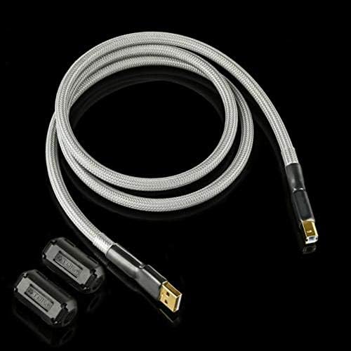 2/3/5/6.5FT 4E6 Audio Data Influx 2.0 Audiophile USB AB AB DAC Cable