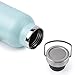 BOGI 20oz Insulated Water Bottle, Wide Mouth Stainless Steel Water Bottles Leakproof Metal Water Bottle with Straw and Handle BPA Free Steel Water Bottle for School Fitness Outdoor Sports-Mint