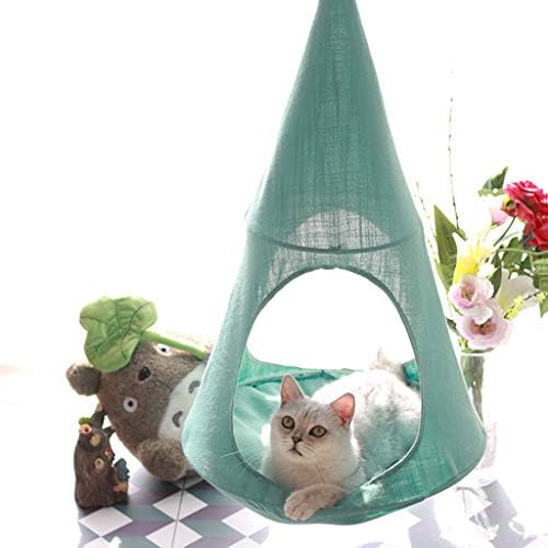 YZONG High-end Cat Hammock Hanging Type, Removable and Washable Window Sill Hanging Cat Bed, Environmentally Friendly, Suitable for Small Pets,Blue