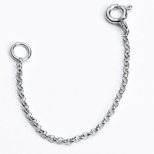 Belcho USA 925 Sterling Silver 2" 3" 4" 5" 6" Thin 1mm Dainty Necklace Extender Chain
