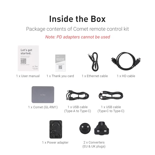 GL.iNet Remote KVM Control Over Internet, 4K Resolution,Tailscale Support, Remote Keyboard, Video, Mouse Control for Home Offices, Data Center, IT management and Industrial Applications