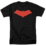 Red Hood Jason Todd DC Comics Superhero T Shirt & Exclusive Stickers (X-Large)
