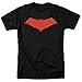 Red Hood Jason Todd DC Comics Superhero T Shirt & Exclusive Stickers (X-Large)