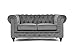 Divano Roma Furniture Classic Scroll Arm Loveseat - Velvet