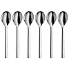 WMF Nuova 1291656046 Koffielepel 6-delig, lengte 13,5 cm, Cromargan®, Vaatwasmachinebestendig, Geschenkverpakking