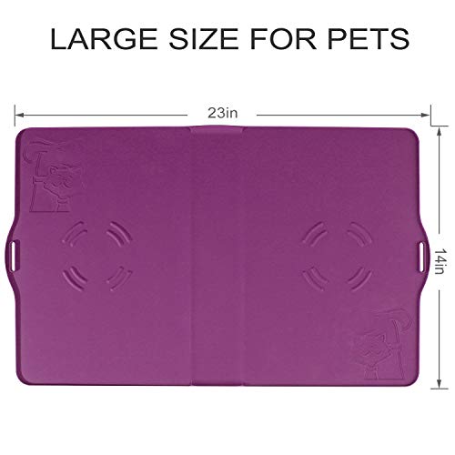 IMPAWFAN Silicone Pet Feeding Mat for Dogs and Cats, 23\