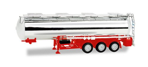 herpa 076456-002 Felt tanker trailer, chemical chrome, 32m³.