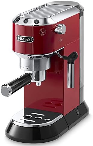 Amazon Com Delonghi Ec680 R Dedica 15 Bar Pump Espresso Machine Coffee Maker Red 220 Volts Not For Usa European Cord Kitchen Dining