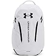Under Armour Unisex-Adult Hustle 6.0 Backpack, (100) White/White/Black, One Size Fits Most