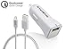 Quick Charge 2.0 Car Charger, Galaxy S7 6,Note 5 Car Charger, Shackle Ultra Fast Quick Charge 2.0 USB Car Charger for Samsung Galaxy S6/S5/S4/S3, Galaxy Tab, Note 4/3/2, Google Nexus 6 - White
