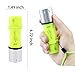 CooiLight Upgraded Version Diving Flashlight Cree XM-L2 LED, 1200 Lumens Diving Lights with Magnetic Rotary Switch Powered by Rechargeable 18650/3xAAA Battery