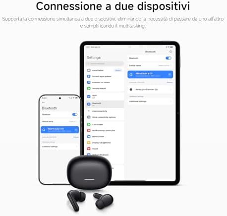 Redmi Buds 8, Cuffie Bluetooth, 50dB ANC, 11h+44h Batteria, Nero — foto 5 di 7