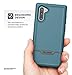 Encased Galaxy Note 10 Belt Clip Holster Case (2019 Rebel Armor) Heavy Duty Rugged Full Body Cover w/Holder for Samsung Note 10 (Blue)