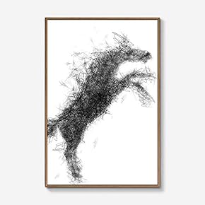 Framed Canvas Wall Art for Living Room, Bedroom Black Horse Canvas Prints for Modern Home Decoration Ready to Hang - 16"x24" inches