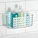 iDesign Hanging Suction Shower Caddy Basket for Bathroom Storage - Clear - Made in USA