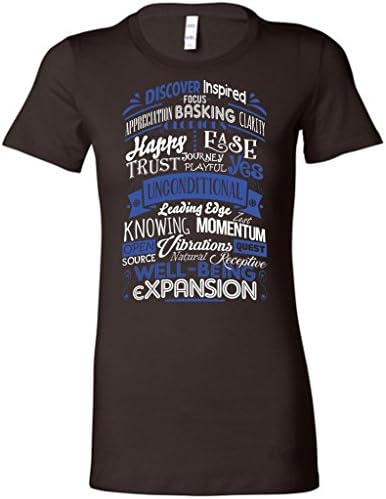 Abraham Hicks Law of Attraction ABC-Z Feel Good Typography * Women's T-Shirt Tee