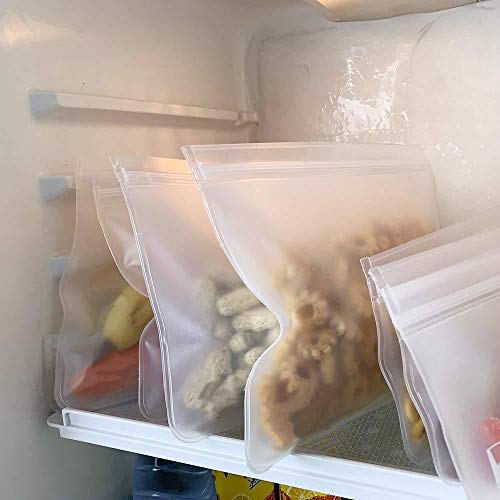 Ranoff Reusable Food Storage Bag 6 Pieces Sealed Vegetable and Fruit Snacks Frozen Bags (Multicolor)