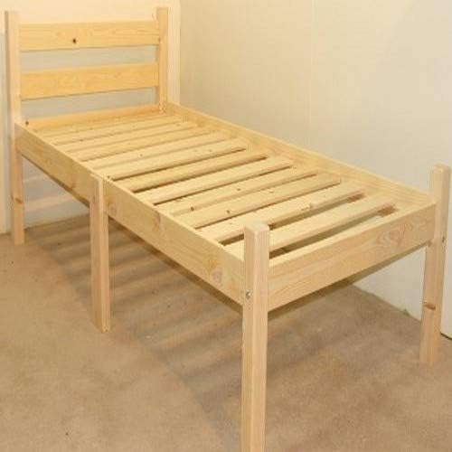 STRICTLY BEDS&BUNKS Limited Thor Pine Single Bed (Short) Single 2ft 6 (5ft 9 Length), Beige