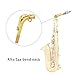 ammoon Alto Saxophone Sax Bend Neck Brass Material with Cleaning Cloth Saxophone Accessory