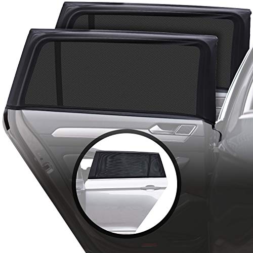 Caramaz - Children's Car Sun Shades with UV Protection, Seamless Cover, Car Sun Shades - Set of 2, Size M