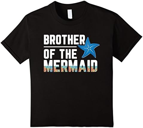 Kids Brother Of The Mermaid Shirt Mermaid Brother Shirt 8 Black