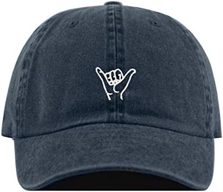 Hang Loose Baseball Hat, Embroidered Dad Cap, Unstructured Soft Cotton, Adjustable Strap Back (Multiple Colors)