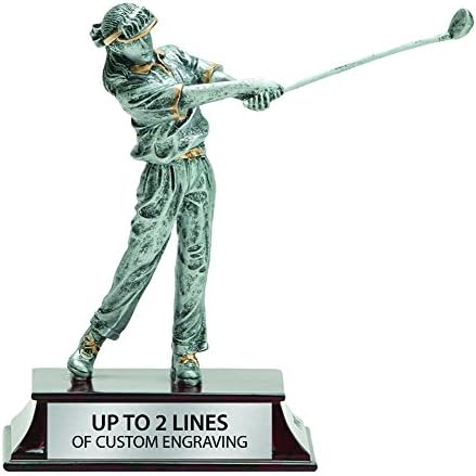 Resin Elite Female Figure Golf Trophy, 6"