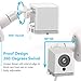 Cam Camera Wall Mount Bracket, Weather Proof 360° Protective Plastic Housing Cover Case and Adjustable Mount for Cam V2 V1 and Ismart Spot Camera Indoor Outdoor (Clear-3 Packs)