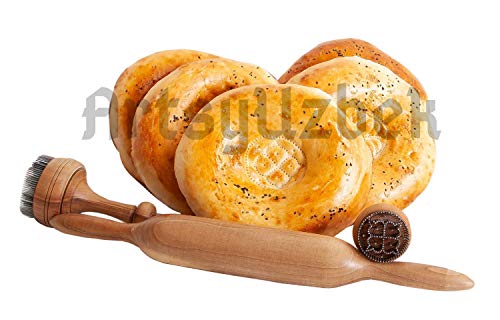 Exotic-Uzbek-Bread-Stamp-Uzbekistan-Baking-Tool-196-Inches-5-Cm-In-Diameter-Free-Uzbek-Bread-Recipe-Ebooks