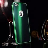 iPhone 6/6S Case, Dteck(TM) Luxury Air Aluminum Metal Frame Case with PC Back Case Protective Bumper Case for Apple iPhone 6/6S(4.7 inch)--Green