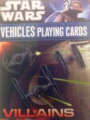 Star Wars Villains Vehicles Playing Cards