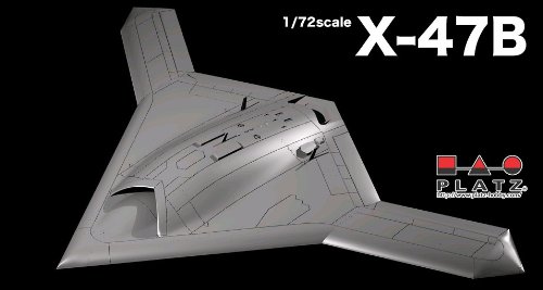 Platz X-47B Unmanned Combat Aerial Vehicle (UCAV) - U.S. Navy Model Kit (1/72 Scale)